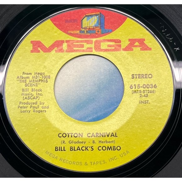 Bill Black's Combo Cotton Carnival / Rings 45 Funk Breaks Mega 615-0036 VG+